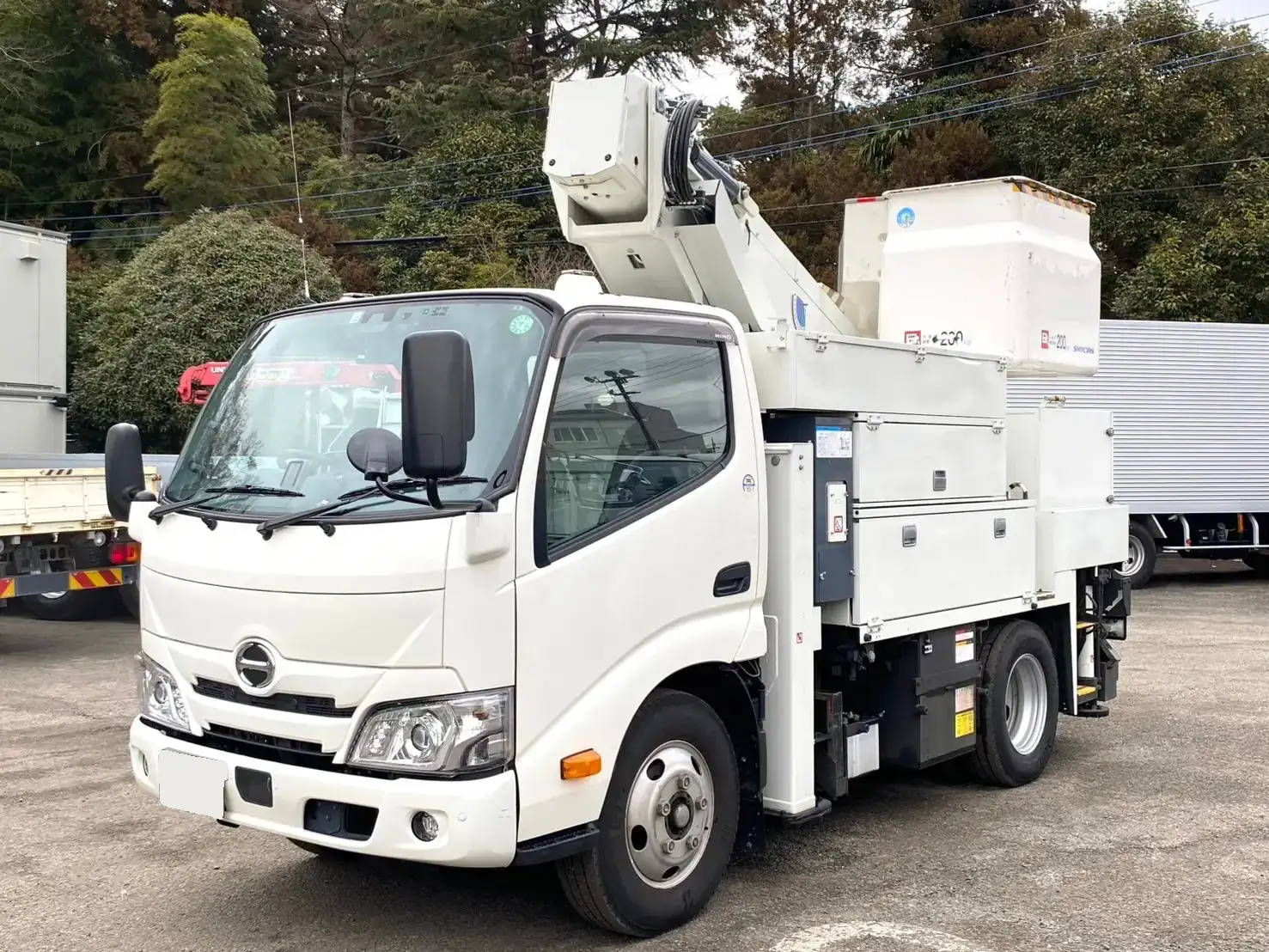 日野 デュトロ 小型 高所・建柱車 高所作業車 電工仕様｜画像1