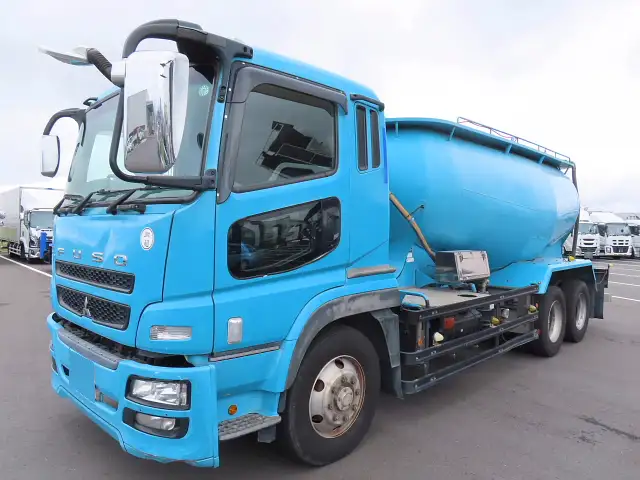 三菱 スーパーグレート 大型 タンク車 バルク BDG-FU50JYの中古トラック画像1
