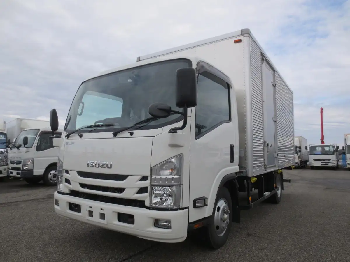 いすゞ エルフ 小型 アルミバン サイドドア シャッター式｜画像1