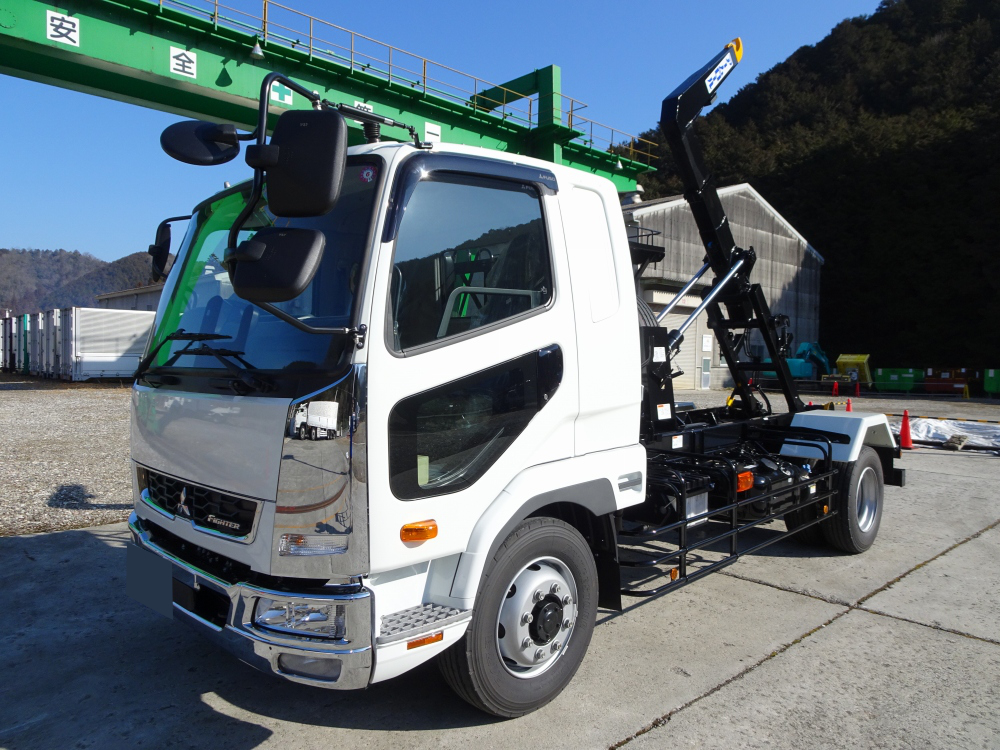 三菱 ファイター 中型/増トン アームロール ツインホイスト ベッド｜画像1