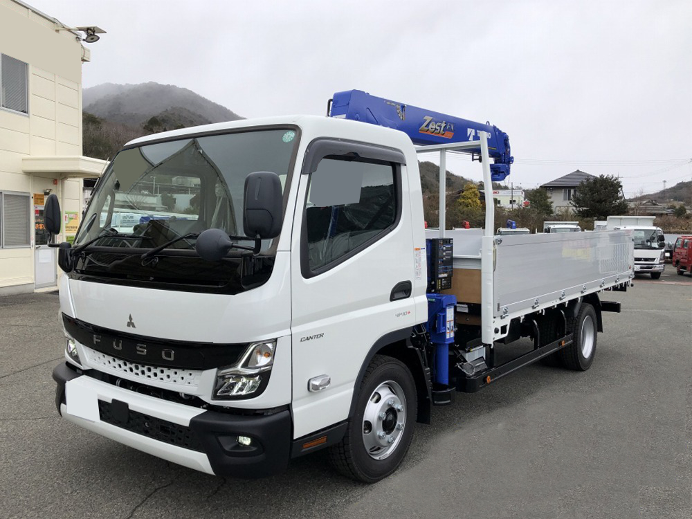三菱 キャンター 小型 クレーン付 アルミブロック 4段｜画像1