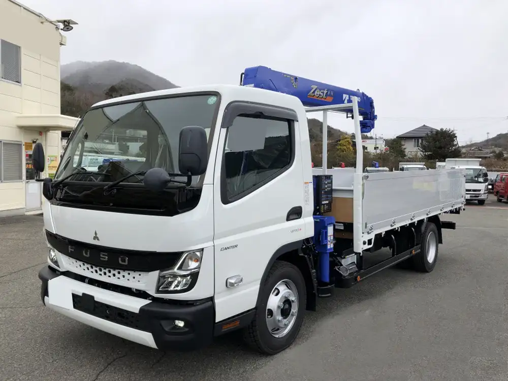 三菱 キャンター 小型 クレーン付 アルミブロック 4段の中古トラック画像1