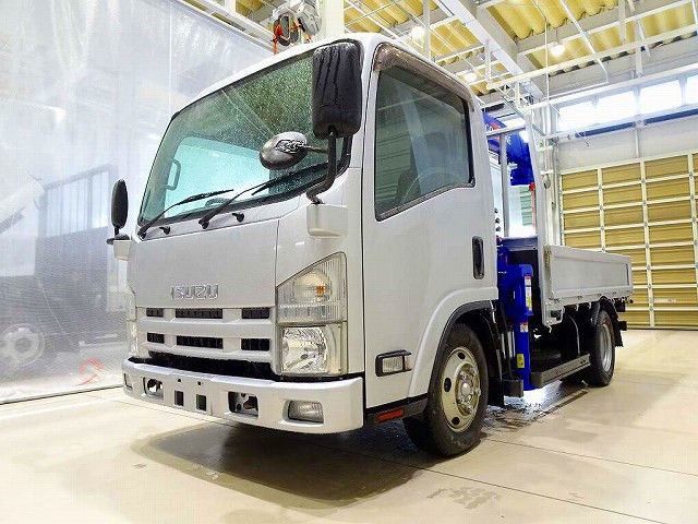 いすゞ エルフ 小型 クレーン付 セミロング TKG-NMR85N