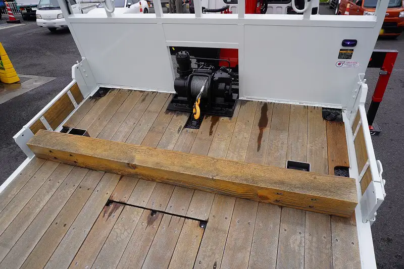 三菱 ファイター 中型/増トン 車両重機運搬 4段クレーン ラジコンの中古トラック画像6