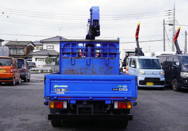 いすゞ エルフ 小型 クレーン付 床鉄板 4段の中古トラック画像3