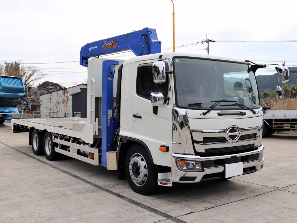 日野 レンジャー 中型/増トン 車両重機運搬 4段クレーン ラジコンの中古トラック画像3