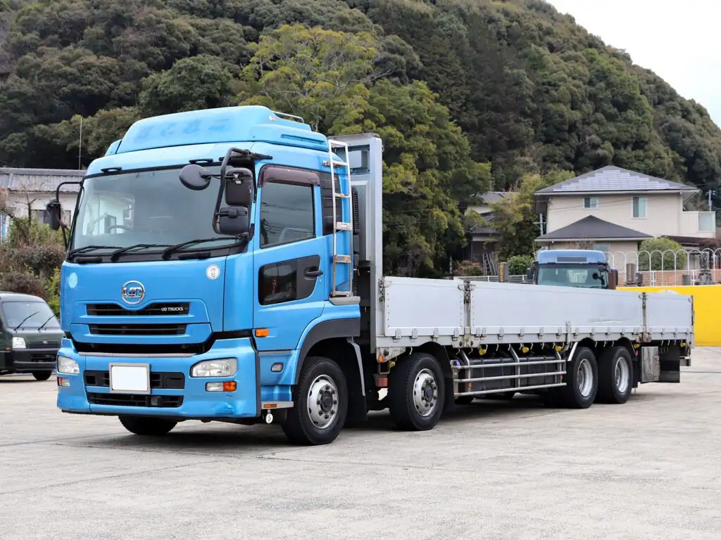 日産UD クオン 大型 平ボディ アルミブロック エアサス｜画像1
