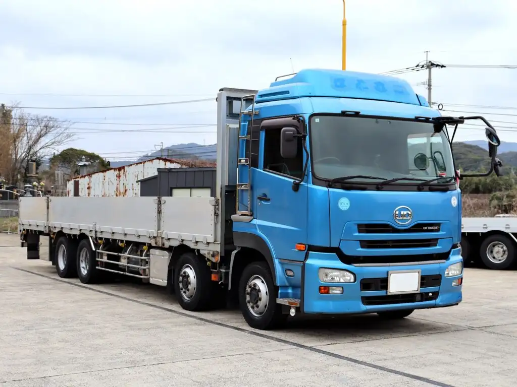 日産UD クオン 大型 平ボディ アルミブロック エアサスの中古トラック画像2