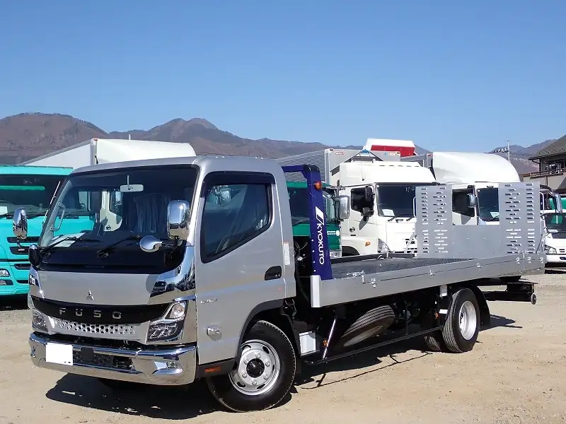 三菱 キャンター 小型 車両重機運搬 ラジコン ウインチの中古トラック画像1