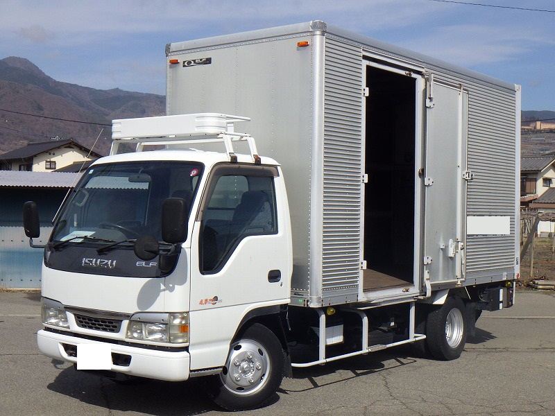 いすゞ エルフ 小型 アルミバン パワーゲート サイドドア｜画像1
