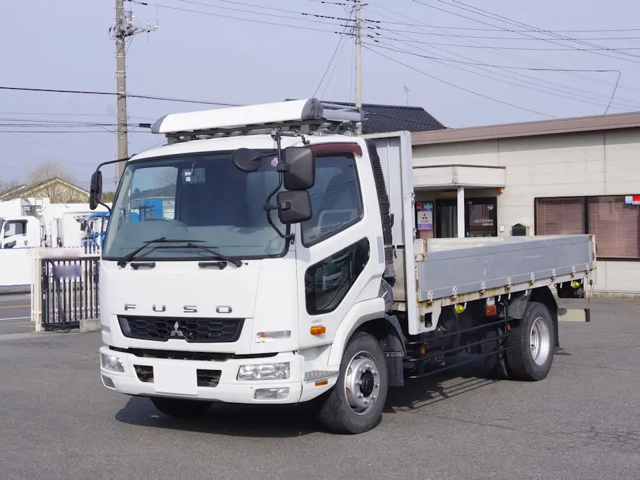 三菱 ファイター 中型/増トン 平ボディ アルミブロック TKG-FK72FYの中古トラック画像1