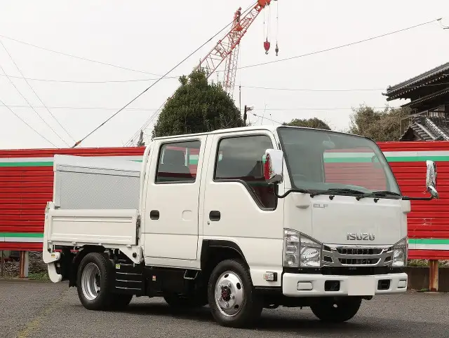 いすゞ エルフ 小型 平ボディ Wキャブ パワーゲートの中古トラック画像2