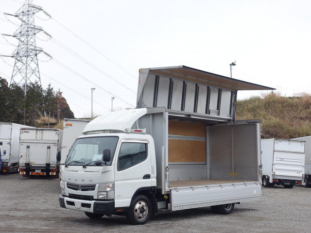 三菱 キャンター 小型 ウイング ワイドロング TKG-FEB50