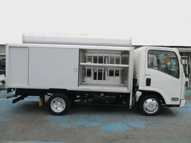 いすゞ エルフ 小型 アルミバン ボトルカー サイドドアの中古トラック画像3
