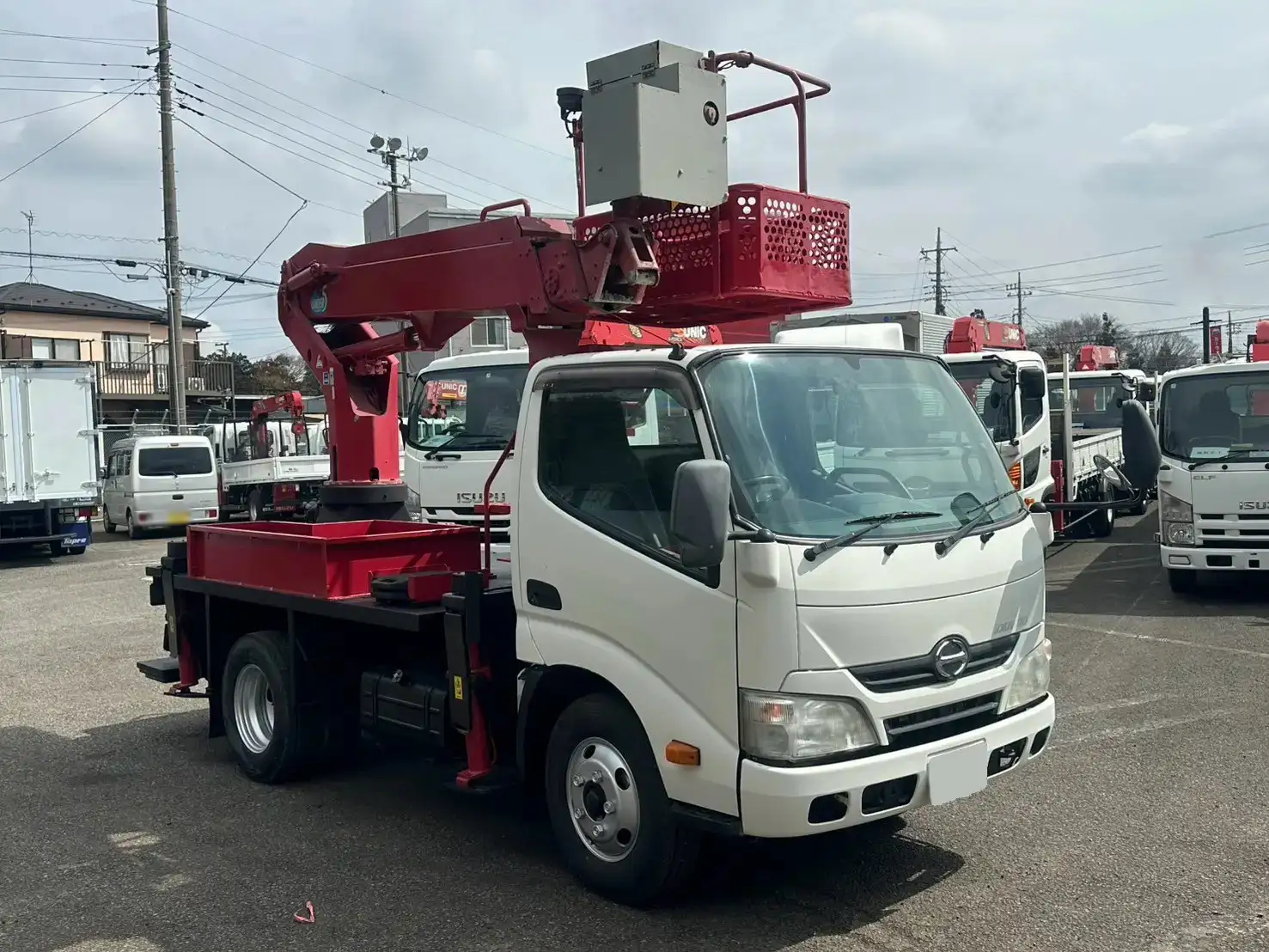 日野 デュトロ 小型 高所・建柱車 高所作業車 TKG-XZU600Eの中古トラック画像2