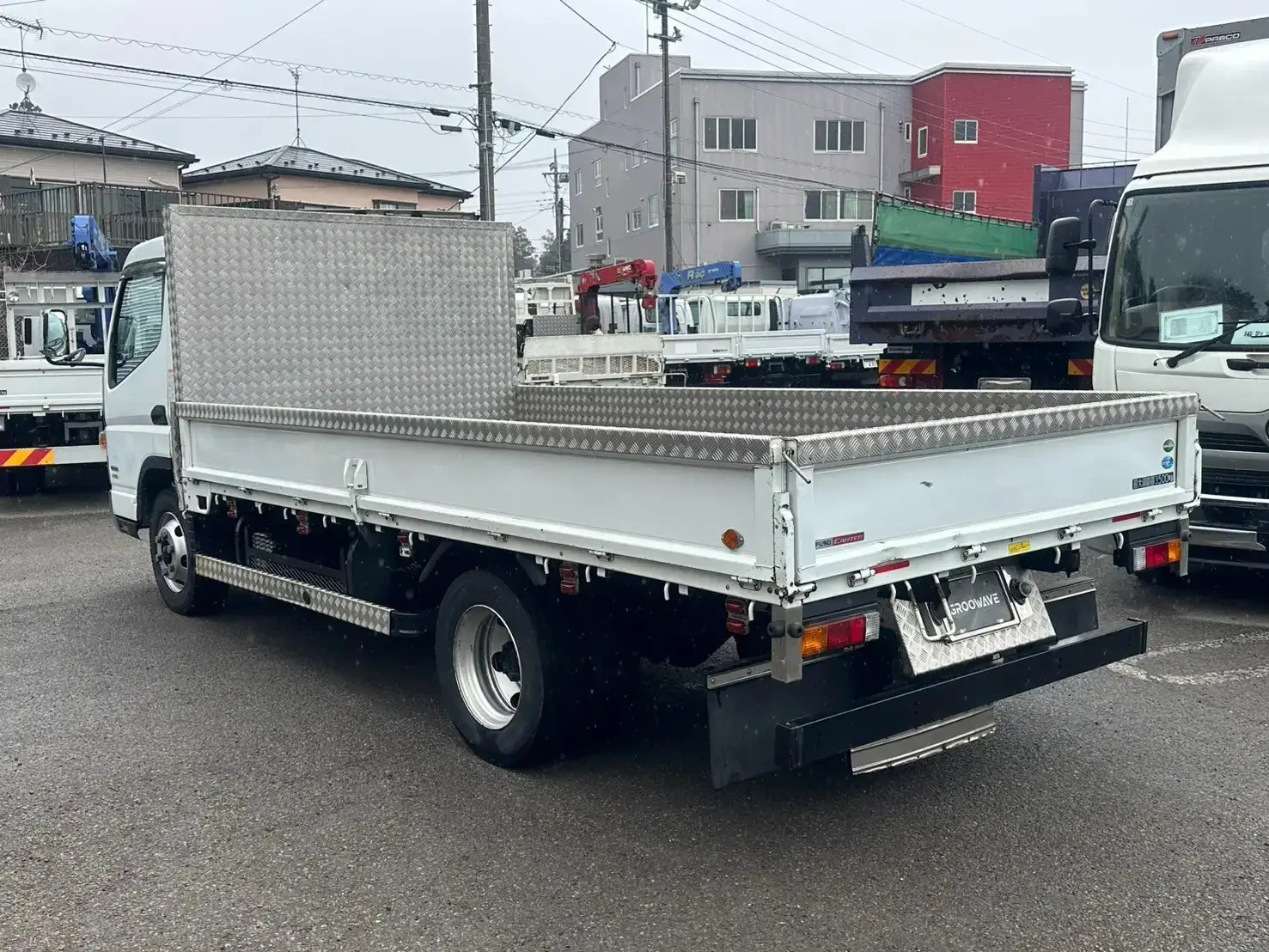 三菱 キャンター 小型 平ボディ 床鉄板 カスタムの中古トラック画像5