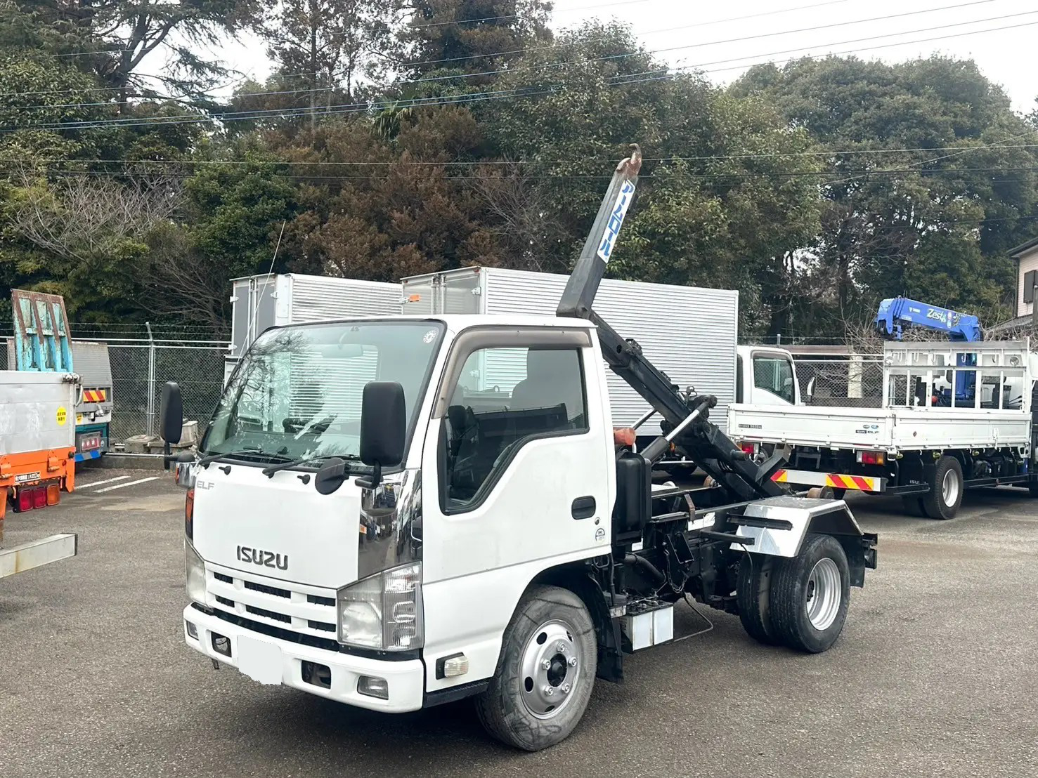 いすゞ エルフ 小型 アームロール ツインホイスト SKG-NKR85AN｜画像1