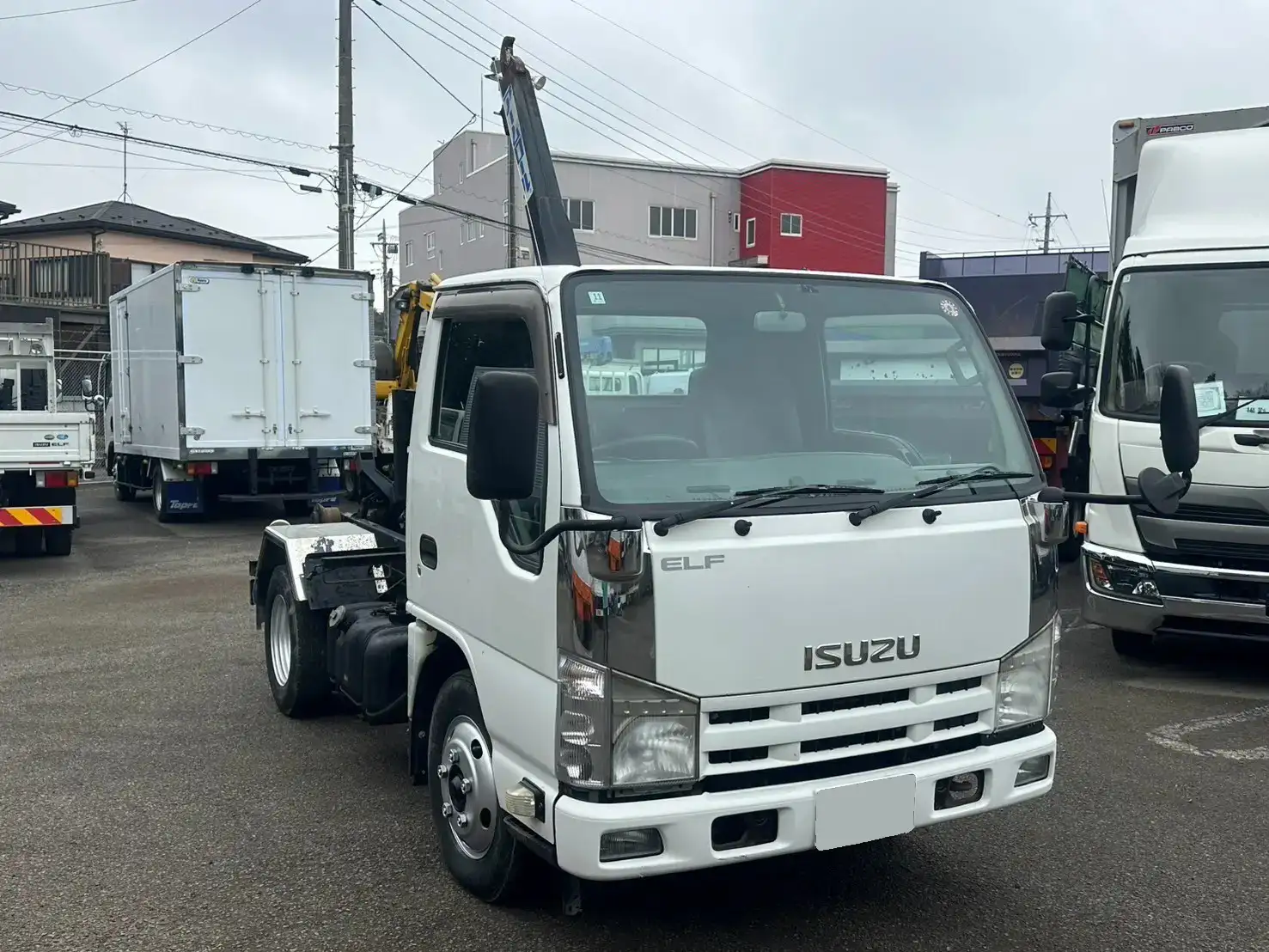 いすゞ エルフ 小型 アームロール ツインホイスト SKG-NKR85ANの中古トラック画像2