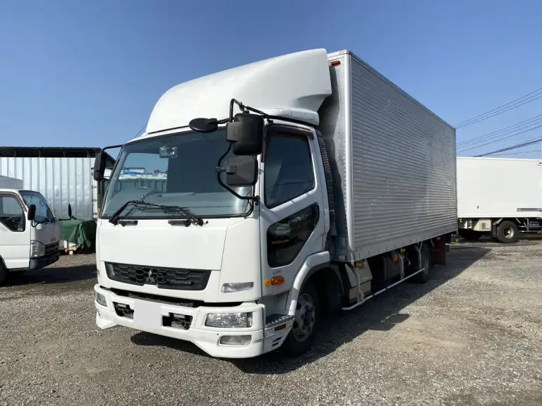 三菱 ファイター 中型/増トン アルミバン パワーゲート TKG-FK71Fの中古トラック画像1