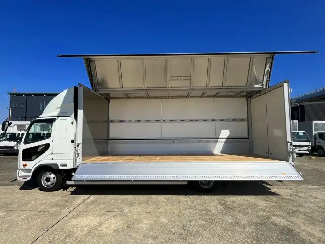 三菱 ファイター 中型/増トン ウイング エアサス ベッドの中古トラック画像4