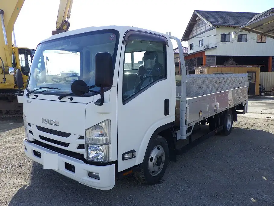 いすゞ エルフ 小型 平ボディ パワーゲート アルミブロック｜画像1