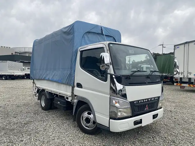 三菱 キャンター 小型 ウイング 幌ウイング パワーゲートの中古トラック画像2