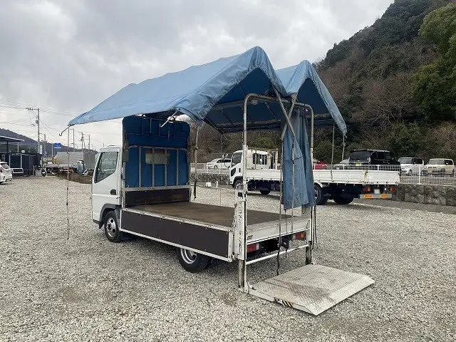 三菱 キャンター 小型 ウイング 幌ウイング パワーゲートの中古トラック画像8