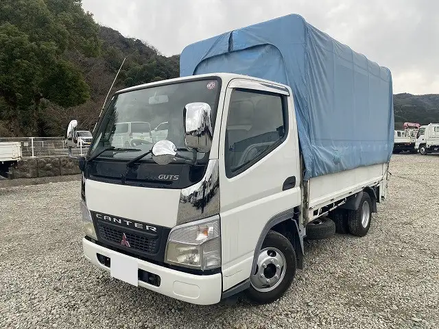 三菱 キャンター 小型 ウイング 幌ウイング パワーゲート｜画像1