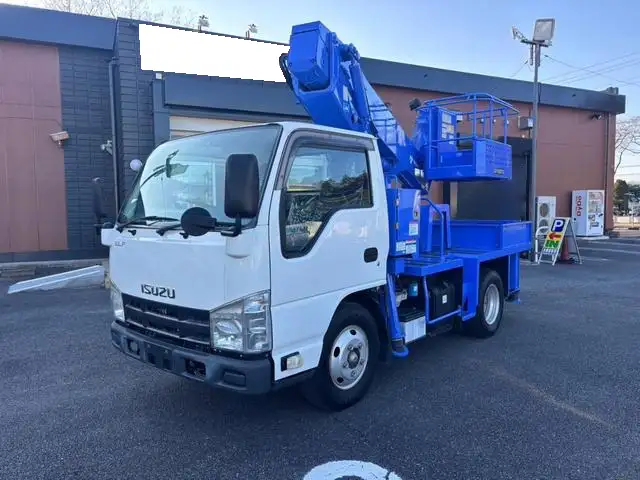 いすゞ エルフ 小型 高所・建柱車 高所作業車 ｜画像1