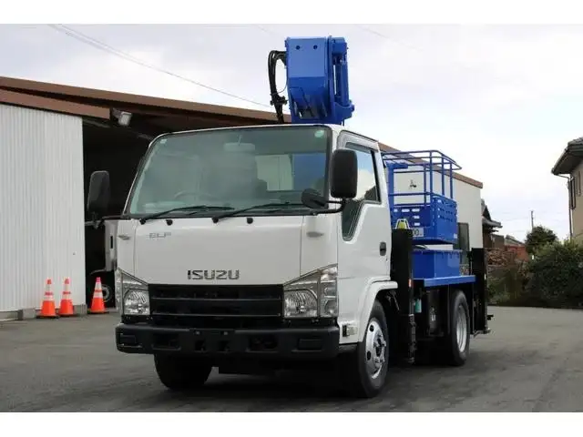 いすゞ エルフ 小型 高所・建柱車 高所作業車 ｜画像1