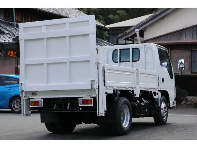 いすゞ エルフ 小型 平ボディ パワーゲート 床鉄板の中古トラック画像2