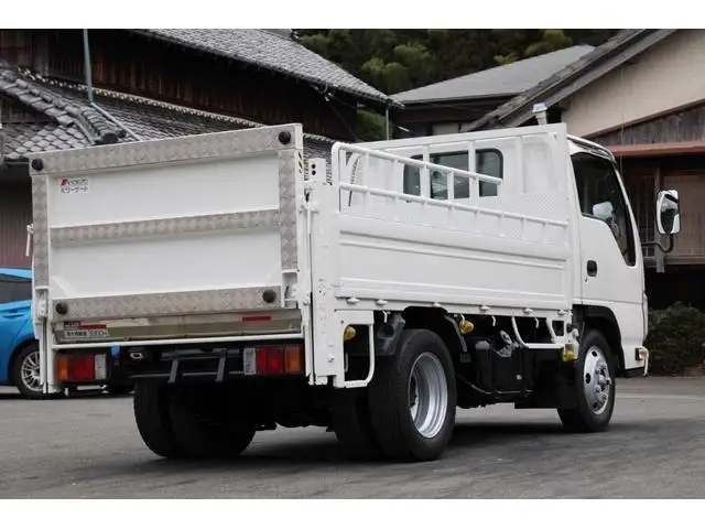 いすゞ エルフ 小型 平ボディ パワーゲート 床鉄板の中古トラック画像2