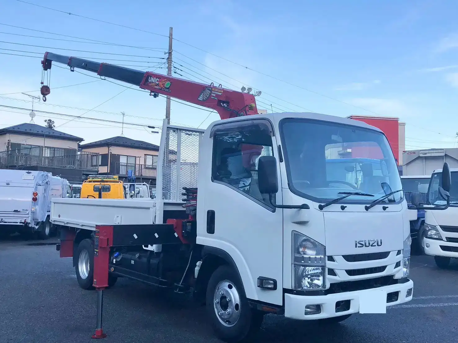 いすゞ エルフ 小型 クレーン付 4段 ラジコンの中古トラック画像2