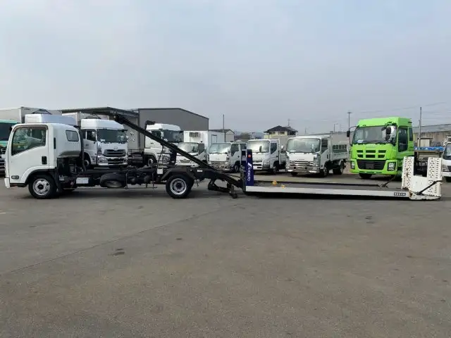 いすゞ エルフ 小型 車両重機運搬 ラジコン ウインチの中古トラック画像9