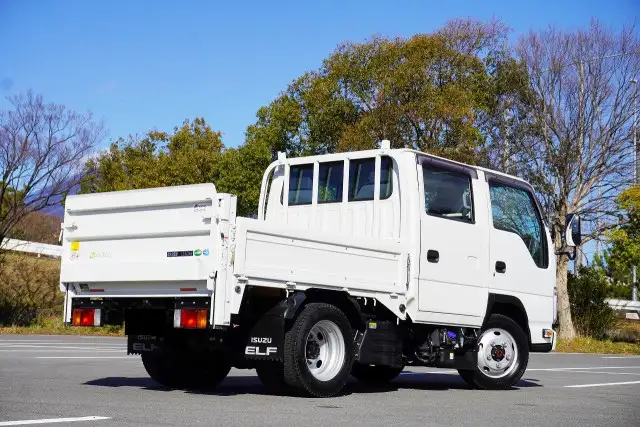 いすゞ エルフ 小型 平ボディ Wキャブ パワーゲートの中古トラック画像3