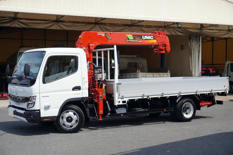 三菱 キャンター 小型 クレーン付 超ロング 2RG-FEB80