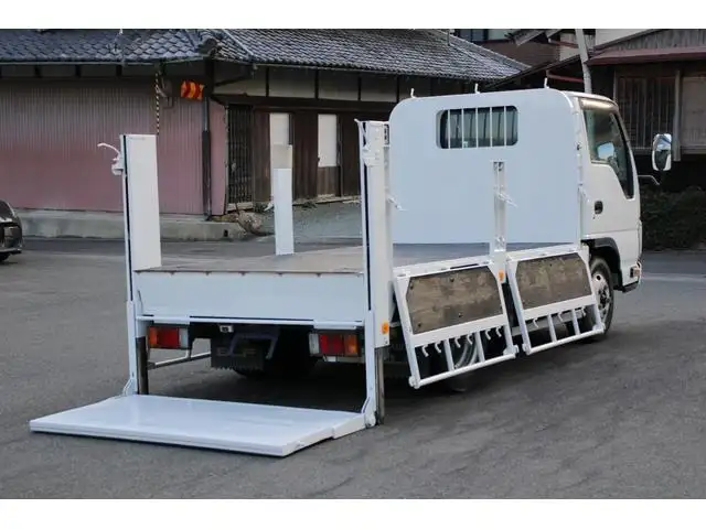 いすゞ エルフ 小型 平ボディ パワーゲート 床鉄板の中古トラック画像5