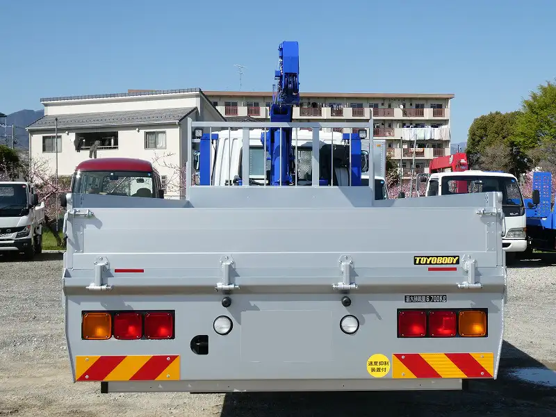 三菱 ファイター 中型/増トン 車両重機運搬 4段クレーン ラジコンの中古トラック画像4