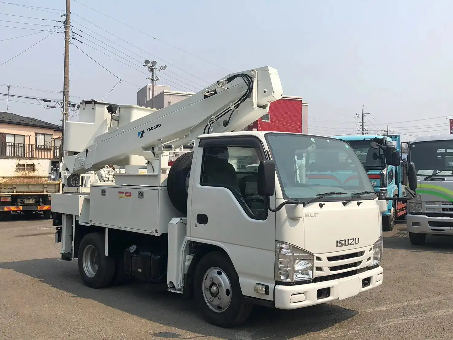 いすゞ エルフ 小型 高所・建柱車 高所作業車 電工仕様の中古トラック画像2