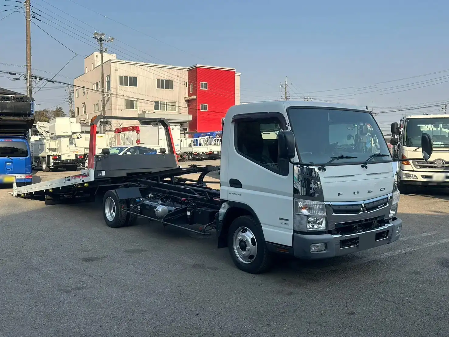 三菱 キャンター 小型 車両重機運搬 ラジコン ウインチの中古トラック画像2