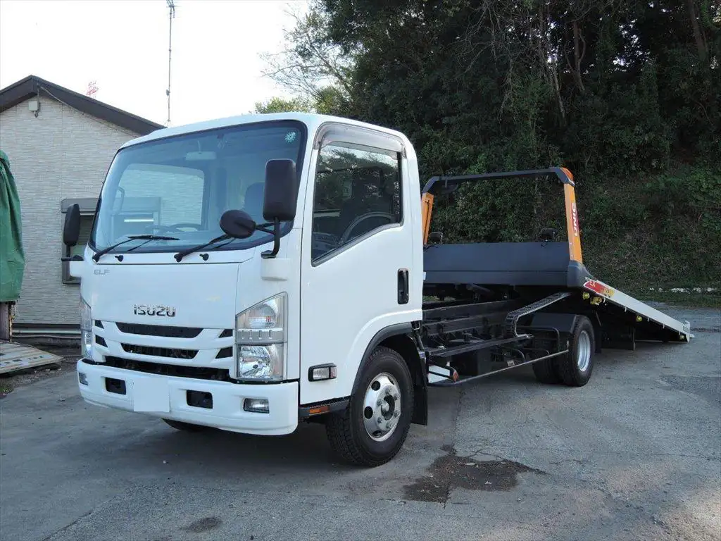 いすゞ エルフ 小型 車両重機運搬 ラジコン ウインチ｜画像1