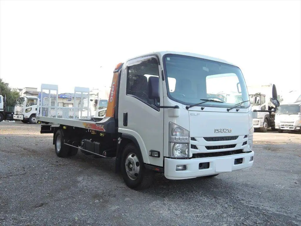 いすゞ エルフ 小型 車両重機運搬 ラジコン ウインチの中古トラック画像2