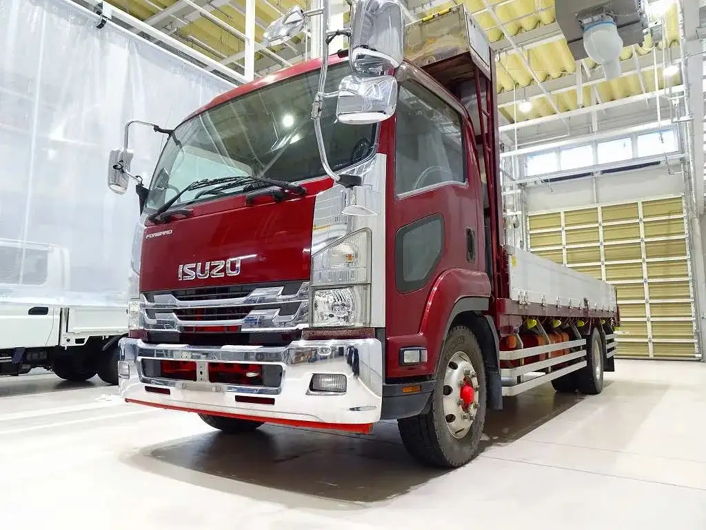 いすゞ フォワード 中型/増トン 平ボディ アルミブロック LKG-FTR90S2の中古トラック画像1