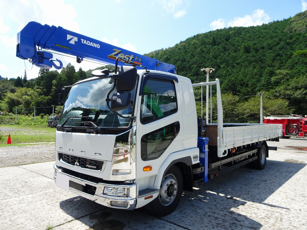 三菱 ファイター 中型/増トン クレーン付 アルミブロック 4段 の中古トラック【車両No.167035】