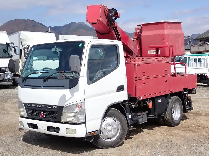 三菱 キャンター 小型 高所・建柱車 高所作業車 PA-FE73DB｜画像1