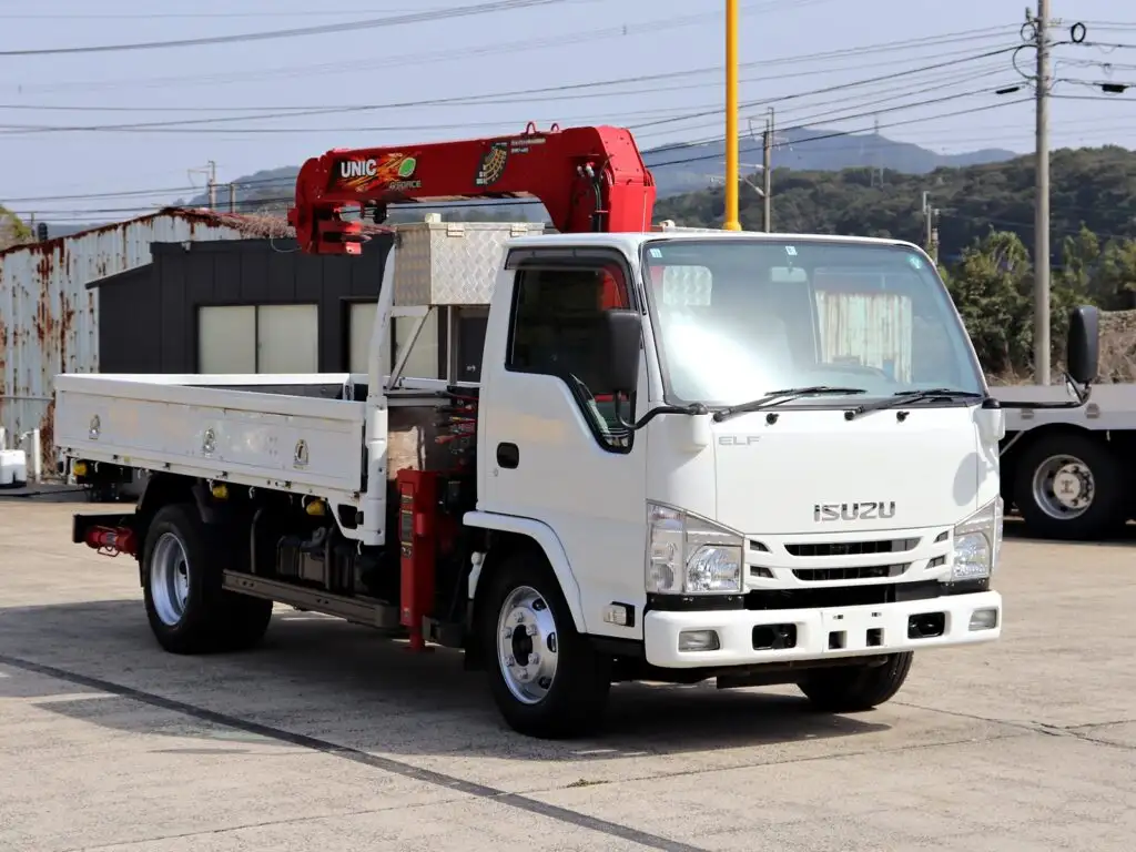 いすゞ エルフ 小型 クレーン付 3段 フックインの中古トラック画像2