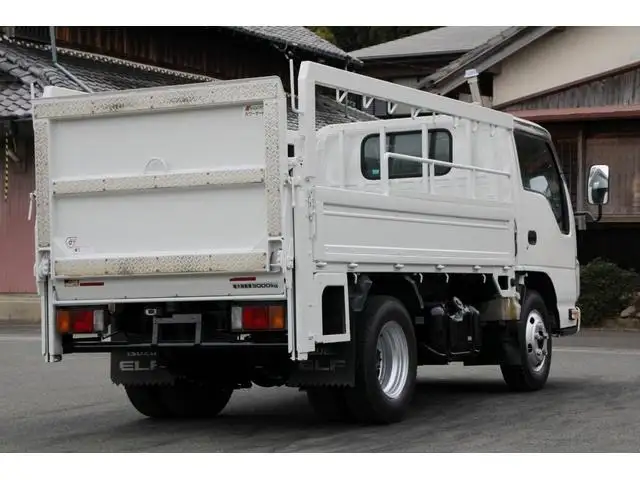 いすゞ エルフ 小型 平ボディ パワーゲート 床鉄板の中古トラック画像2