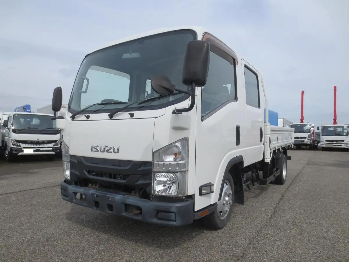 いすゞ エルフ 小型 平ボディ Wキャブ TPG-NLR85AR｜画像1
