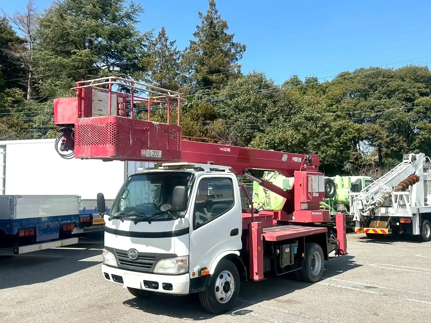 日野 デュトロ 小型 高所・建柱車 高所作業車 BDG-XZU334M｜画像1