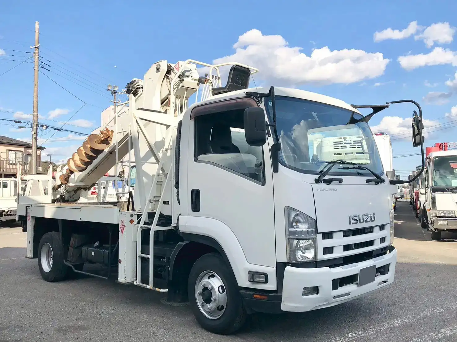 いすゞ フォワード 中型/増トン 高所・建柱車 建柱車 SKG-FRR90S1の中古トラック画像2
